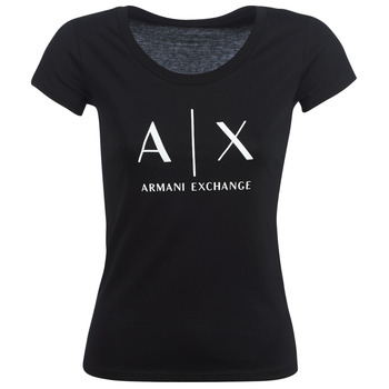 vaatteet Naiset Lyhythihainen t-paita Armani Exchange HELBATANTE Musta