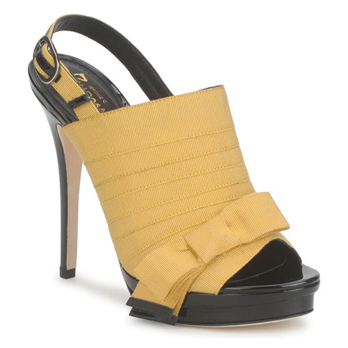 kengät Naiset Sandaalit ja avokkaat Jerome C. Rousseau ROXY Keltainen / Musta