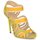 kengät Naiset Sandaalit ja avokkaat Roberto Cavalli RPS691 Vihreä / Keltainen