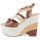 kengät Naiset Sandaalit ja avokkaat Moschino Cheap & CHIC STERLIZIA Beige-ruskea