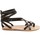 kengät Naiset Sandaalit ja avokkaat Gianluca - L'artigiano Del Cuoio 564 D NERO LGT-CUOIO Musta