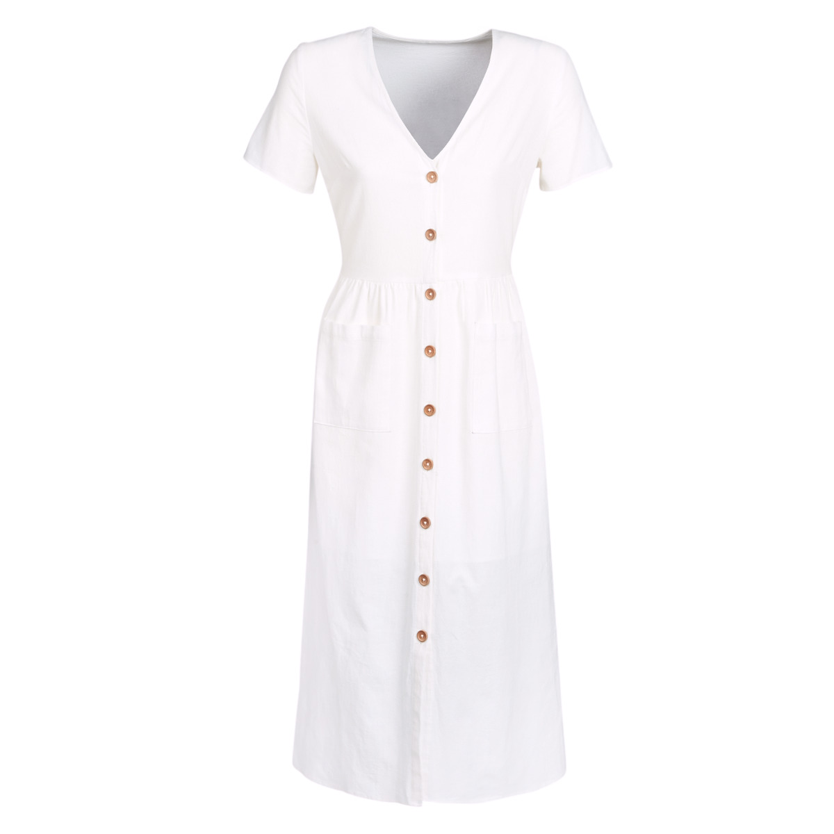 vaatteet Naiset Pitkä mekko Betty London KIGAGE Valkoinen