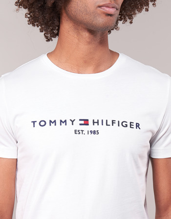 Tommy Hilfiger TOMMY FLAG HILFIGER TEE Valkoinen