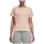 vaatteet Naiset Lyhythihainen t-paita adidas Originals Ess Allcap Tee Vaaleanpunainen