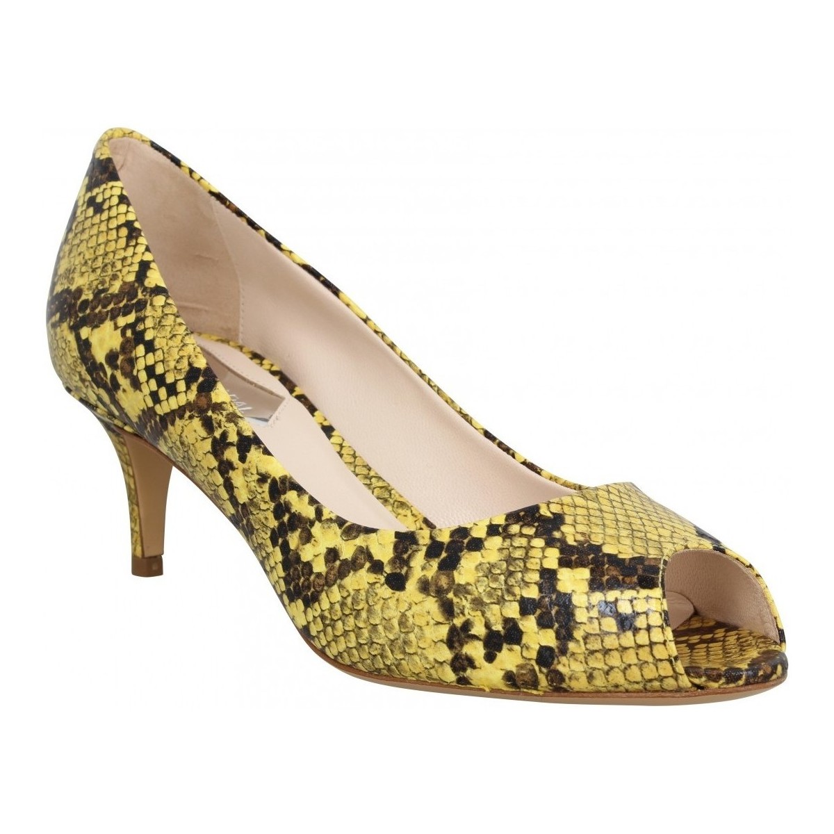 kengät Naiset Sandaalit ja avokkaat Atelier Mercadal 7020 Python Femme Jaune Keltainen