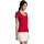 vaatteet Naiset Lyhythihainen t-paita Sols METROPOLITAN CITY GIRL Punainen