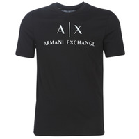 vaatteet Miehet Lyhythihainen t-paita Armani Exchange 8NZTCJ-Z8H4Z-1200 Musta