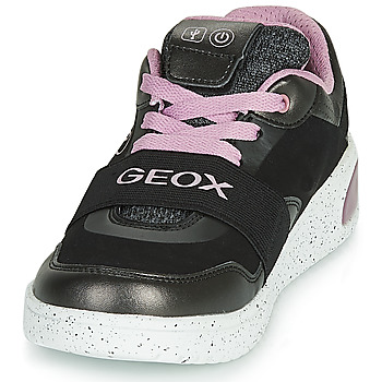 Geox J XLED GIRL Musta / Vaaleanpunainen