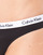 Alusvaatteet Naiset Stringit Calvin Klein Jeans CAROUSEL THONG X 3 Musta