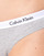 Alusvaatteet Naiset Pikkuhousut Calvin Klein Jeans CAROUSEL BIKINI X 3 Musta / Valkoinen / Harmaa