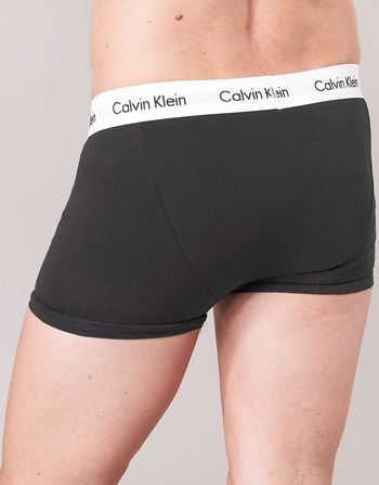 Calvin Klein Jeans COTTON STRECH LOW RISE TRUNK X 3 Musta / Valkoinen / Harmaa