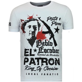vaatteet Miehet Lyhythihainen t-paita Local Fanatic 65019263 Valkoinen