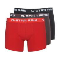 Alusvaatteet Miehet Bokserit G-Star Raw CLASSIC TRUNK CLR 3 PACK Musta / Punainen / Ruskea