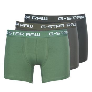 Alusvaatteet Miehet Bokserit G-Star Raw CLASSIC TRUNK CLR 3 PACK Musta / Vihreä