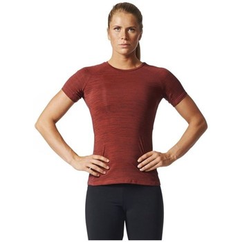 vaatteet Naiset Lyhythihainen t-paita adidas Originals Performance Tee Mustat, Punainen