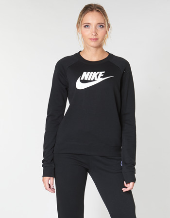vaatteet Naiset Svetari Nike W NSW ESSNTL CREW FLC HBR Musta