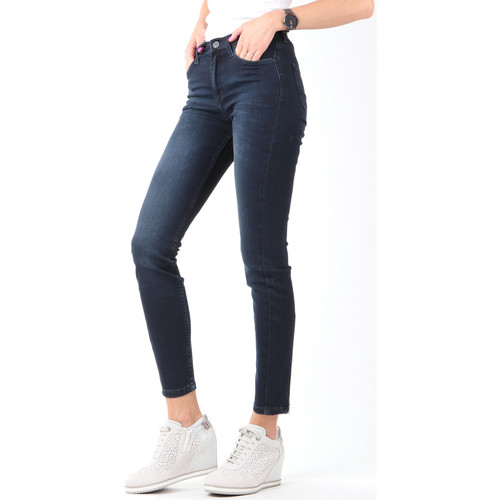vaatteet Naiset Skinny-farkut Lee Scarlett High Crop Skinny Cropped Jeans L32BAIFA Sininen