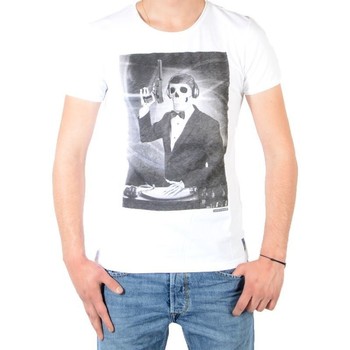 vaatteet Miehet Lyhythihainen t-paita Japan Rags 31824 Valkoinen