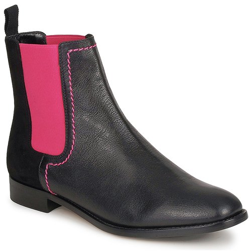 kengät Naiset Bootsit Moschino Cheap & CHIC CA2112 Musta / Vaaleanpunainen