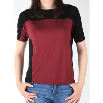 vaatteet Naiset Lyhythihainen t-paita Lee Color Block T L40XJMLL black, burgundy