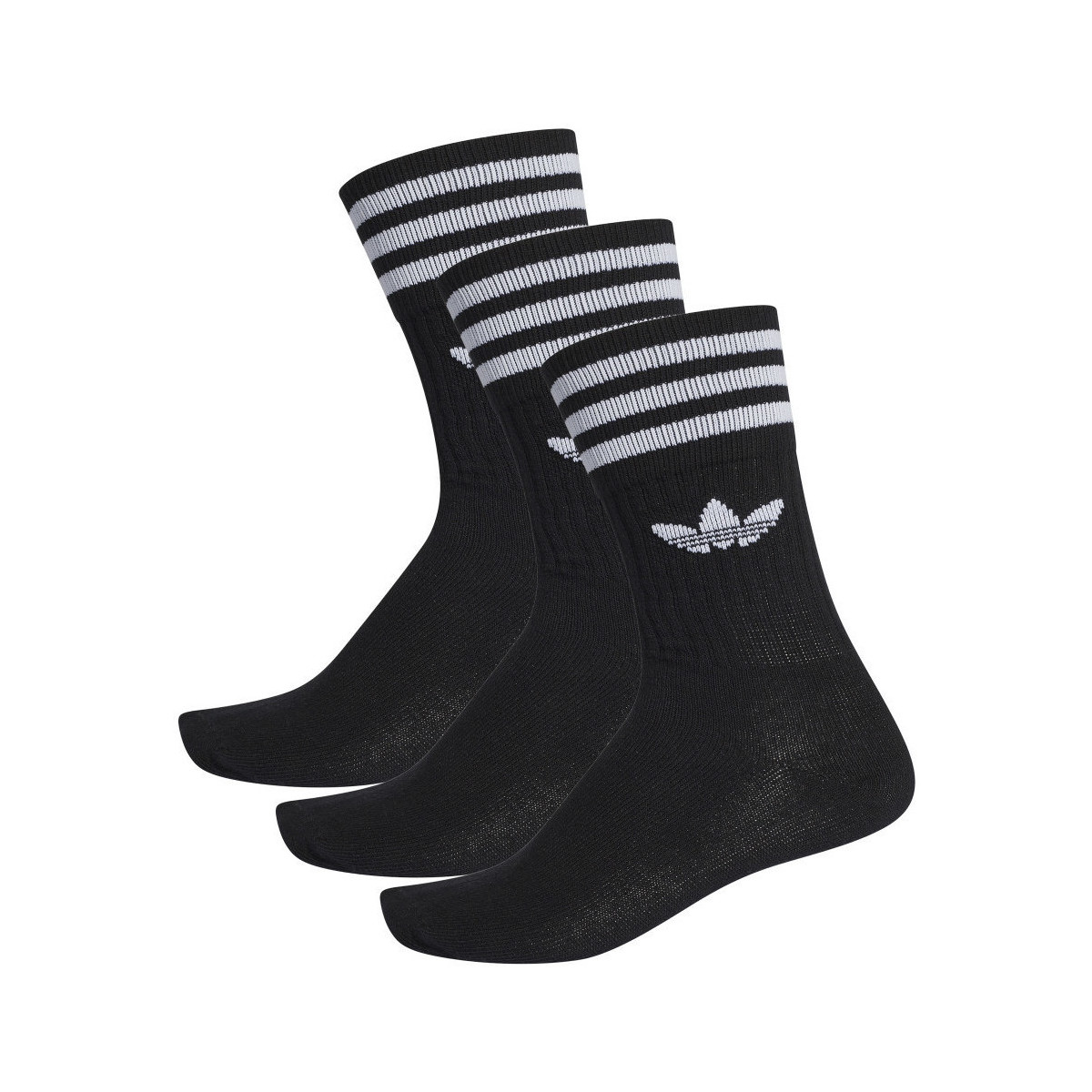 Alusvaatteet Miehet Sukat adidas Originals Solid crew sock Musta