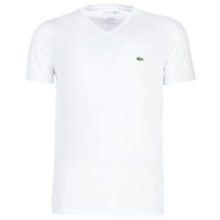vaatteet Miehet Lyhythihainen t-paita Lacoste TH6710 Valkoinen