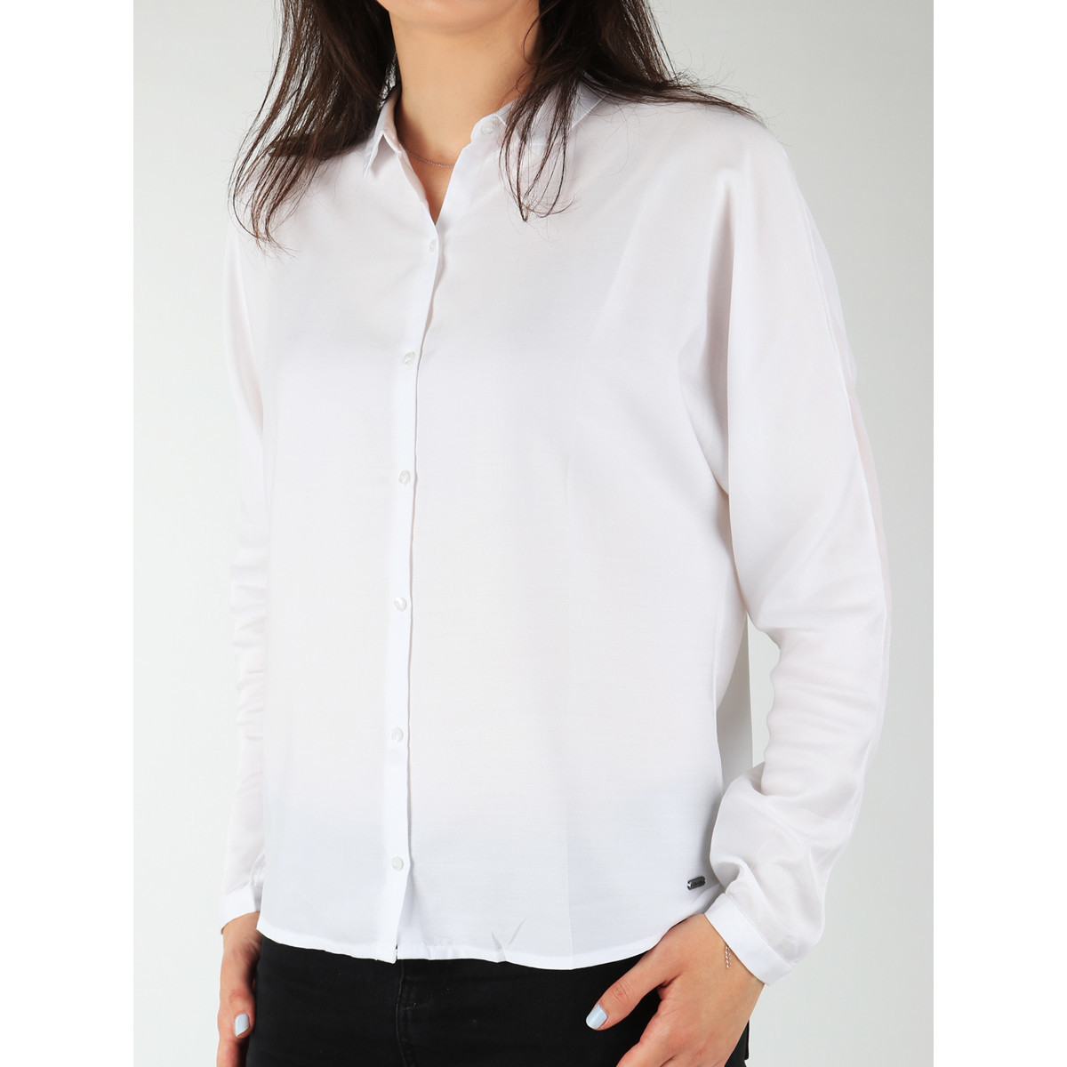 vaatteet Naiset Paitapusero / Kauluspaita Wrangler rento paita W5213LR12 Valkoinen