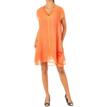 vaatteet Naiset Lyhyt mekko La Martina HWD007-06057 Oranssi