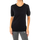 vaatteet Naiset T-paidat pitkillä hihoilla La Martina LWS001-09999 Musta