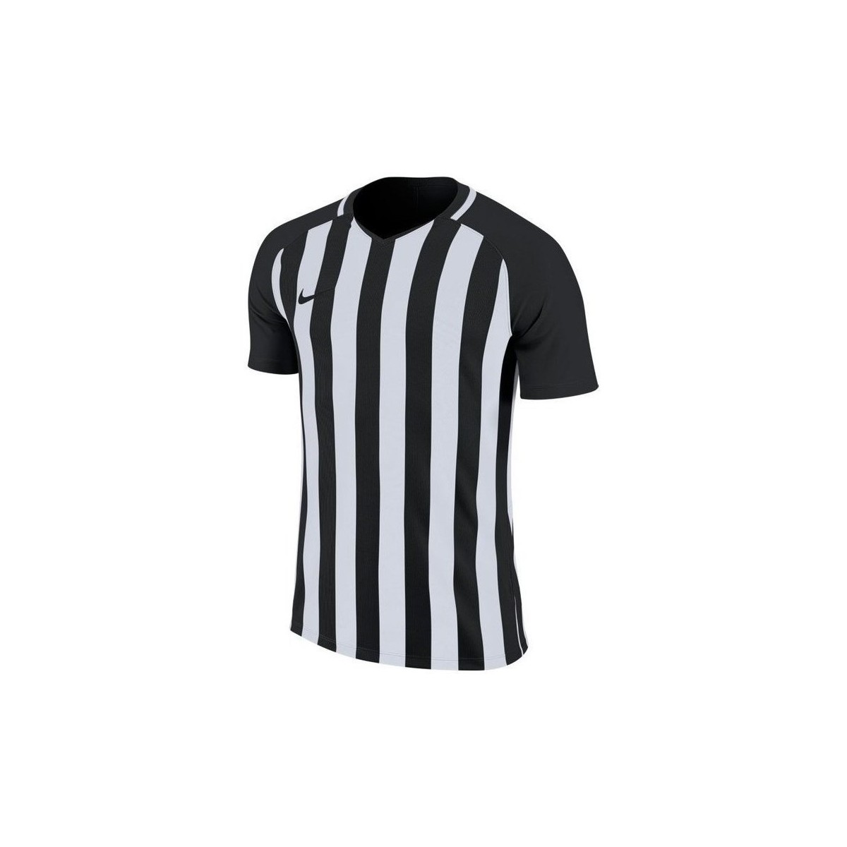 vaatteet Miehet Lyhythihainen t-paita Nike Striped Division Iii Jersey Mustat, Valkoiset