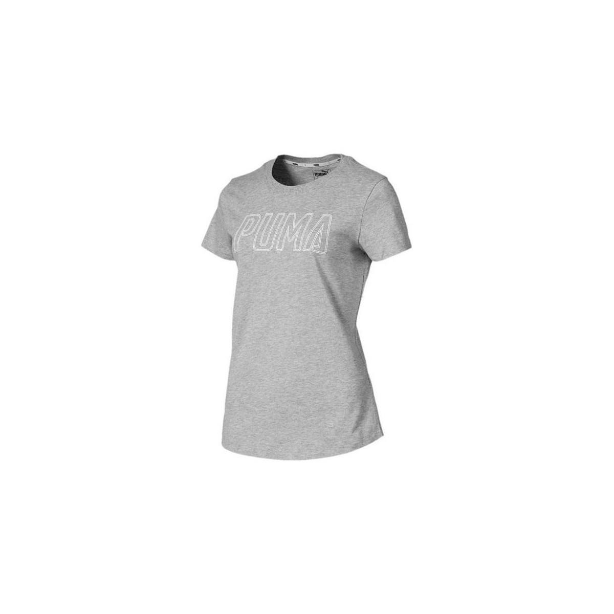 vaatteet Naiset Lyhythihainen t-paita Puma Athletics Logo Harmaa