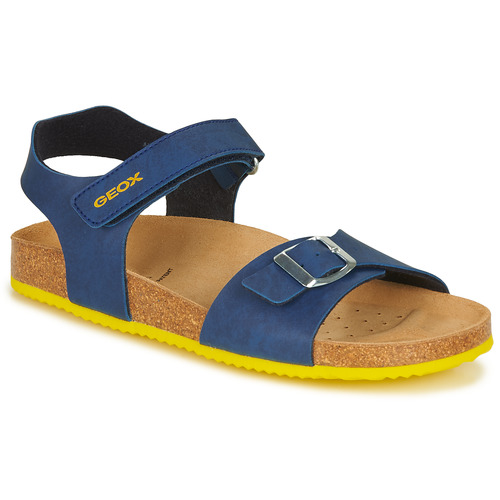 kengät Lapset Sandaalit ja avokkaat Geox GHITA BOY Sininen / Keltainen