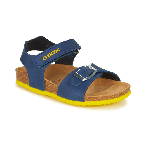 kengät Pojat Sandaalit ja avokkaat Geox GHITA BOY Sininen / Keltainen