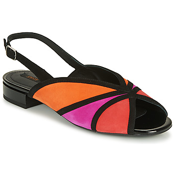 kengät Naiset Sandaalit ja avokkaat Geox D WISTREY SANDALO Musta / Punainen / Vaaleanpunainen