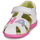 kengät Tytöt Sandaalit ja avokkaat Agatha Ruiz de la Prada HAPPY Valkoinen / Vaaleanpunainen