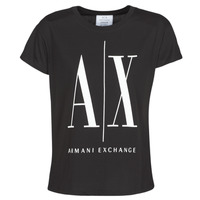vaatteet Naiset Lyhythihainen t-paita Armani Exchange HELIEK Musta