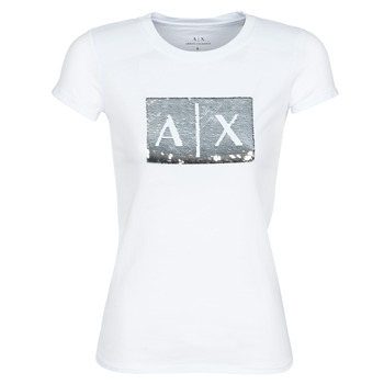 vaatteet Naiset Lyhythihainen t-paita Armani Exchange HANEL Valkoinen