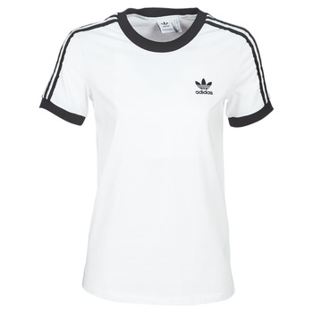 vaatteet Naiset Lyhythihainen t-paita adidas Originals 3 STR TEE Valkoinen