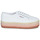kengät Naiset Matalavartiset tennarit Superga 2790-COTCOLOROPEW Valkoinen / Vaaleanpunainen