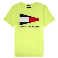 vaatteet Pojat Lyhythihainen t-paita Tommy Hilfiger KB0KB05628 Keltainen