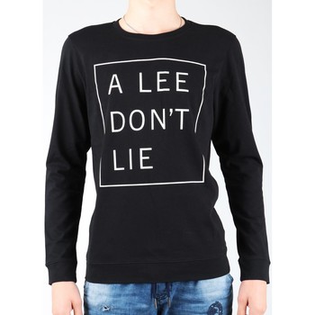 vaatteet Miehet T-paidat pitkillä hihoilla Lee Don`t Lie Tee LS L65VEQ01 black, white