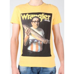 vaatteet Miehet Lyhythihainen t-paita Wrangler T-shirt  S/S Graphic T W7931EFNG Keltainen