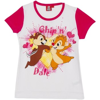 vaatteet Tytöt Lyhythihainen t-paita Disney WD26120-FUCSIA Vaaleanpunainen