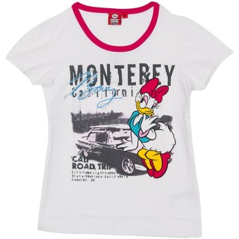 vaatteet Tytöt Lyhythihainen t-paita Disney WD26120-BLANCO Valkoinen