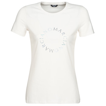 vaatteet Naiset Lyhythihainen t-paita Marciano ICED LOGO TEE Valkoinen / Sininen