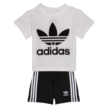 vaatteet Lapset Kokonaisuus adidas Originals CAROLINE Valkoinen / Musta