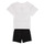 vaatteet Lapset Kokonaisuus adidas Originals CAROLINE Valkoinen / Musta