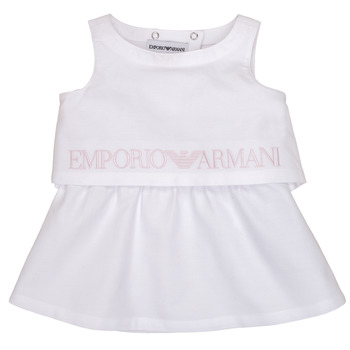 vaatteet Tytöt Lyhyt mekko Emporio Armani Alberic Valkoinen