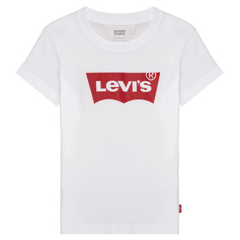 vaatteet Pojat Lyhythihainen t-paita Levi's BATWING TEE Valkoinen