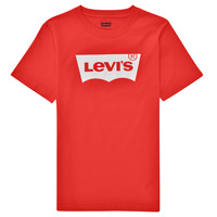 vaatteet Pojat Lyhythihainen t-paita Levi's BATWING TEE Punainen